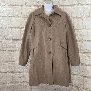 🐑Grey London Fog Wool Walking Cost Size LG🐑